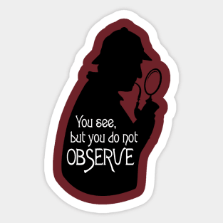 Sherlock Holmes Fan Sticker